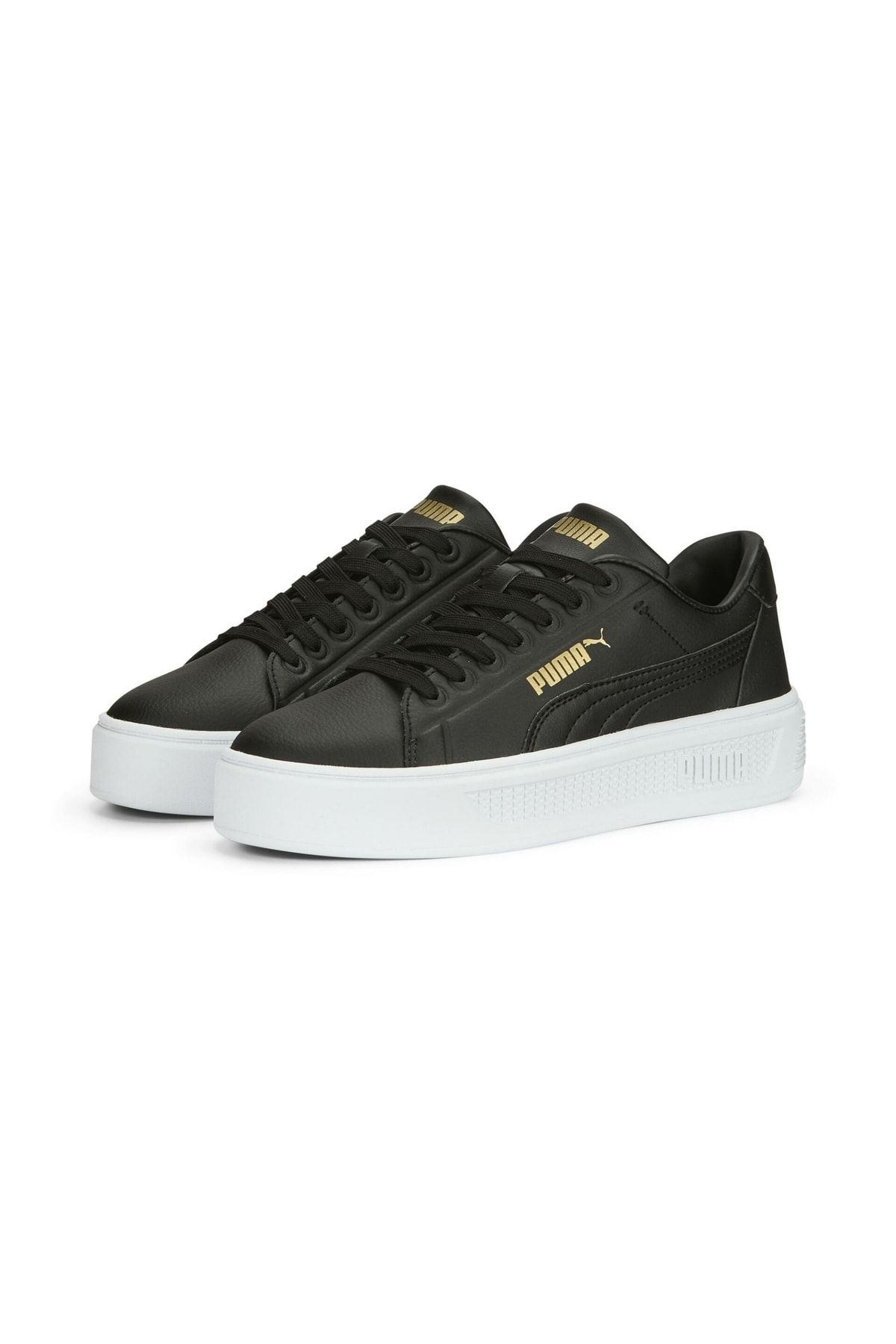 Puma کفش ورزشی مشکی زیره بلند زنانه Smash Platform V3 38940102