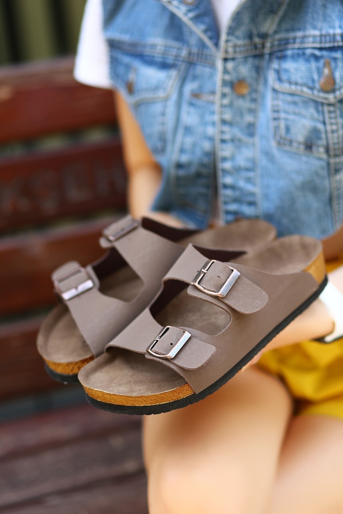 Rıno Kahverengi Nubuk Terlik