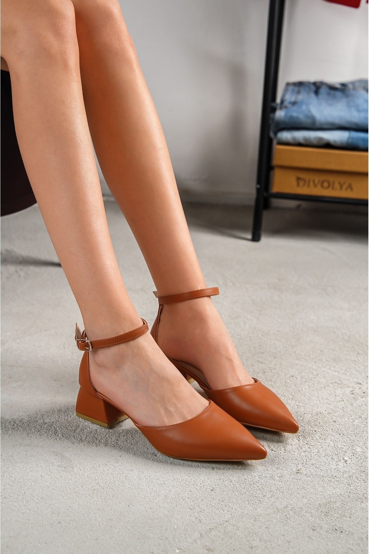 Tan pointed cheap shoes