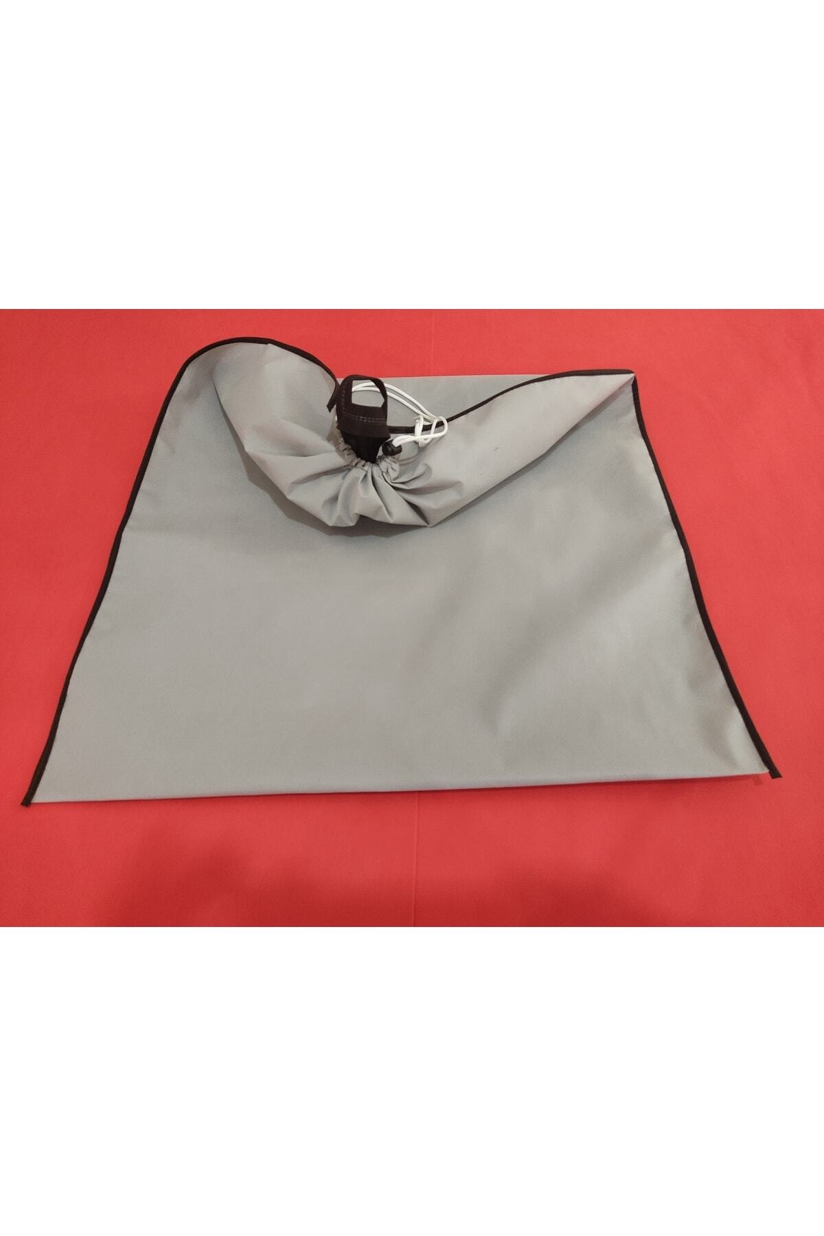 Yorgan - Battaniye Koruyucu Ve Taşıma Kılıf Hurç 64x95 cm, Gri Renk