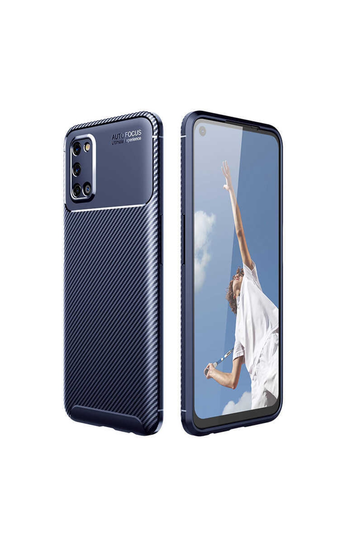 Oppo A72 Case Carbon Design Wonderful Cut Negro Cover
