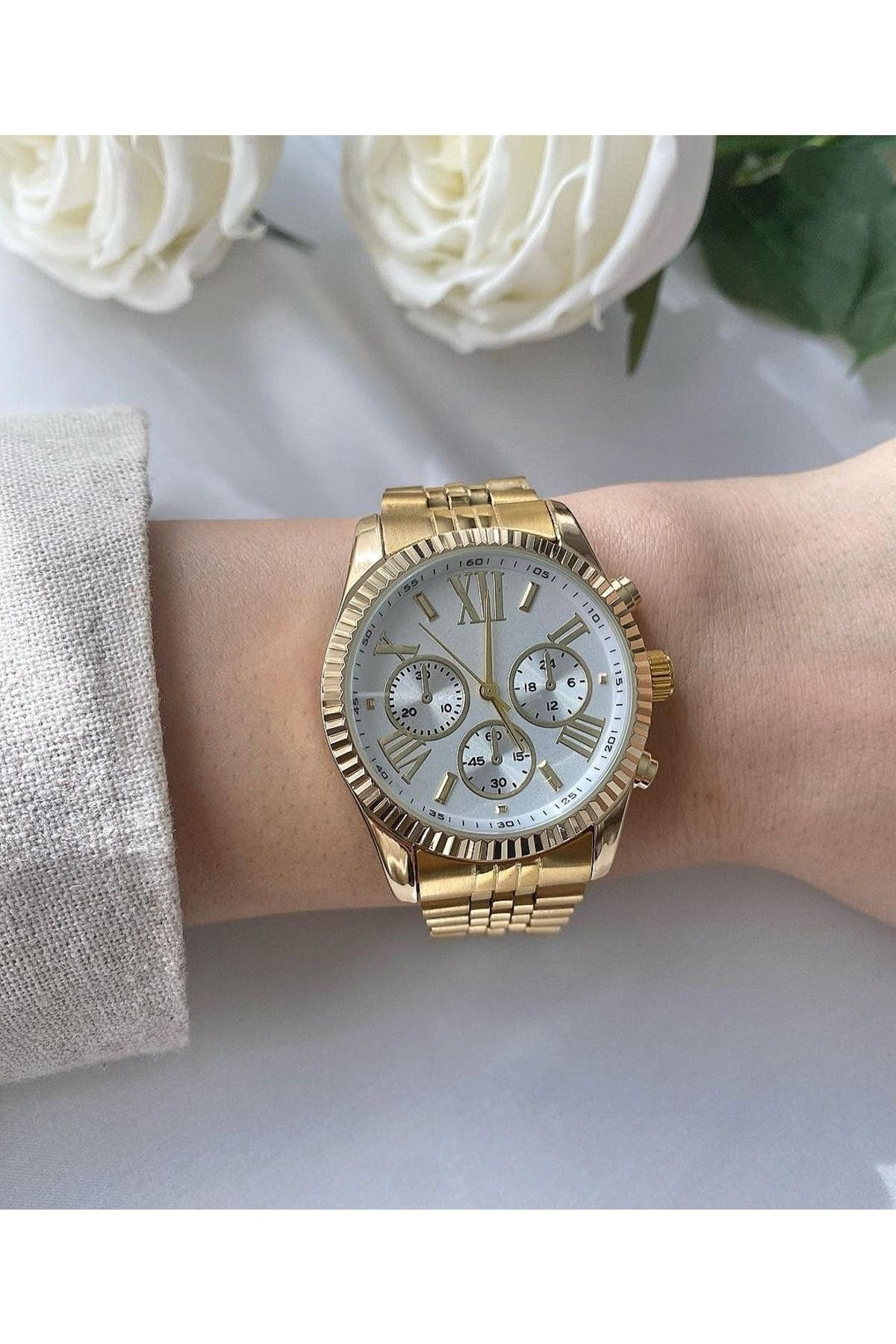 pullmarkt-M Kors Model Unisex Wristwatch 2