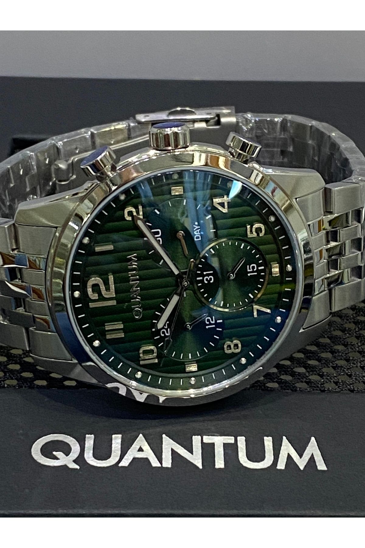 Quantum-Adrenaline Special Series Classic Numeral 100% Steel Green Dial 100 M 46 Mm 5