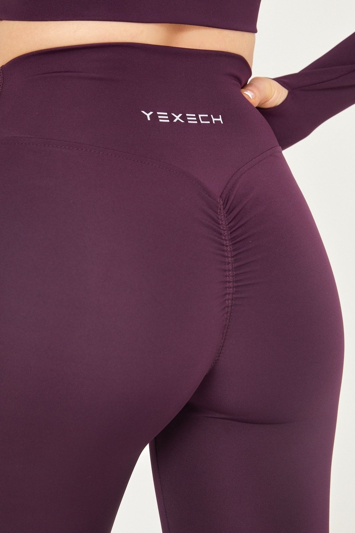 Scov High Waist Hip Shaper Flexible Gathering Drawstring Push-up Seamless  Leggings - Trendyol