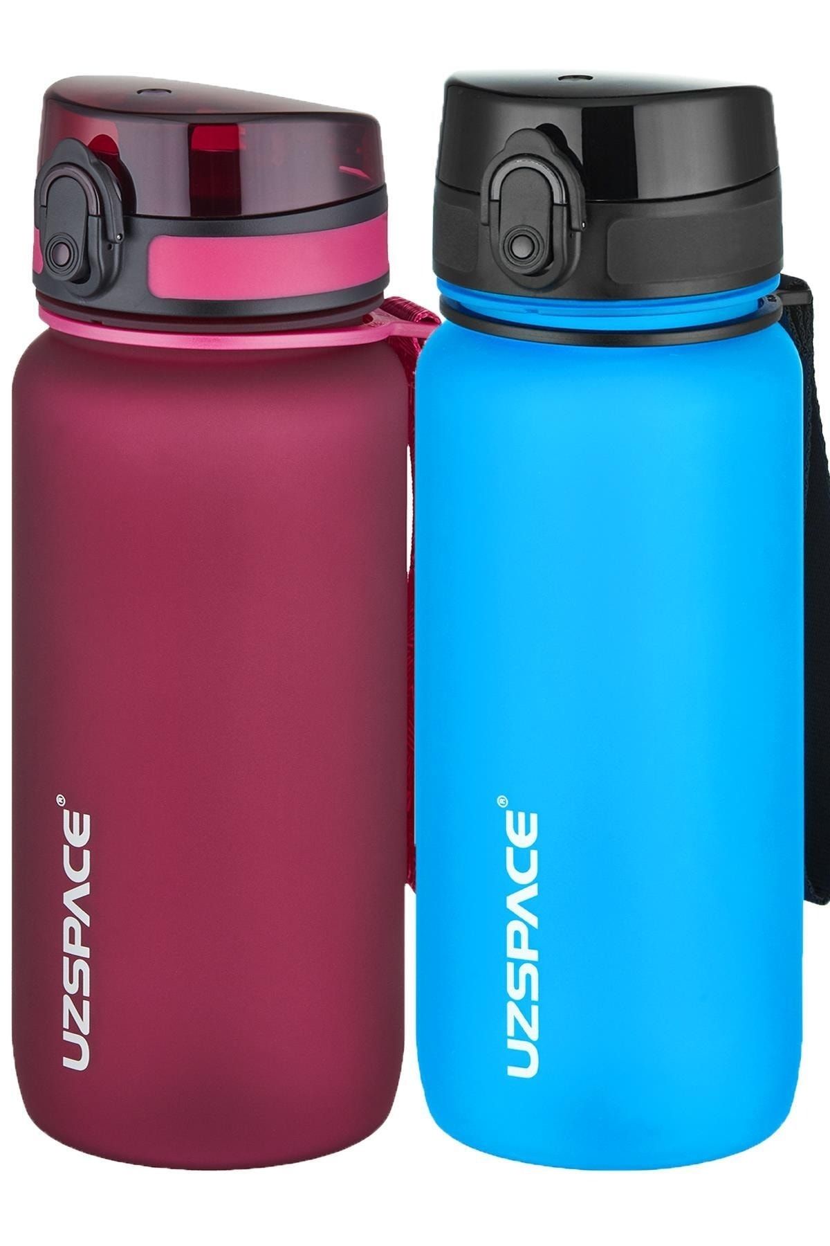 Uzspace-2-Piece Tritan Flask Set 650 Ml 14 Different Color Options Fiftyfifty 1