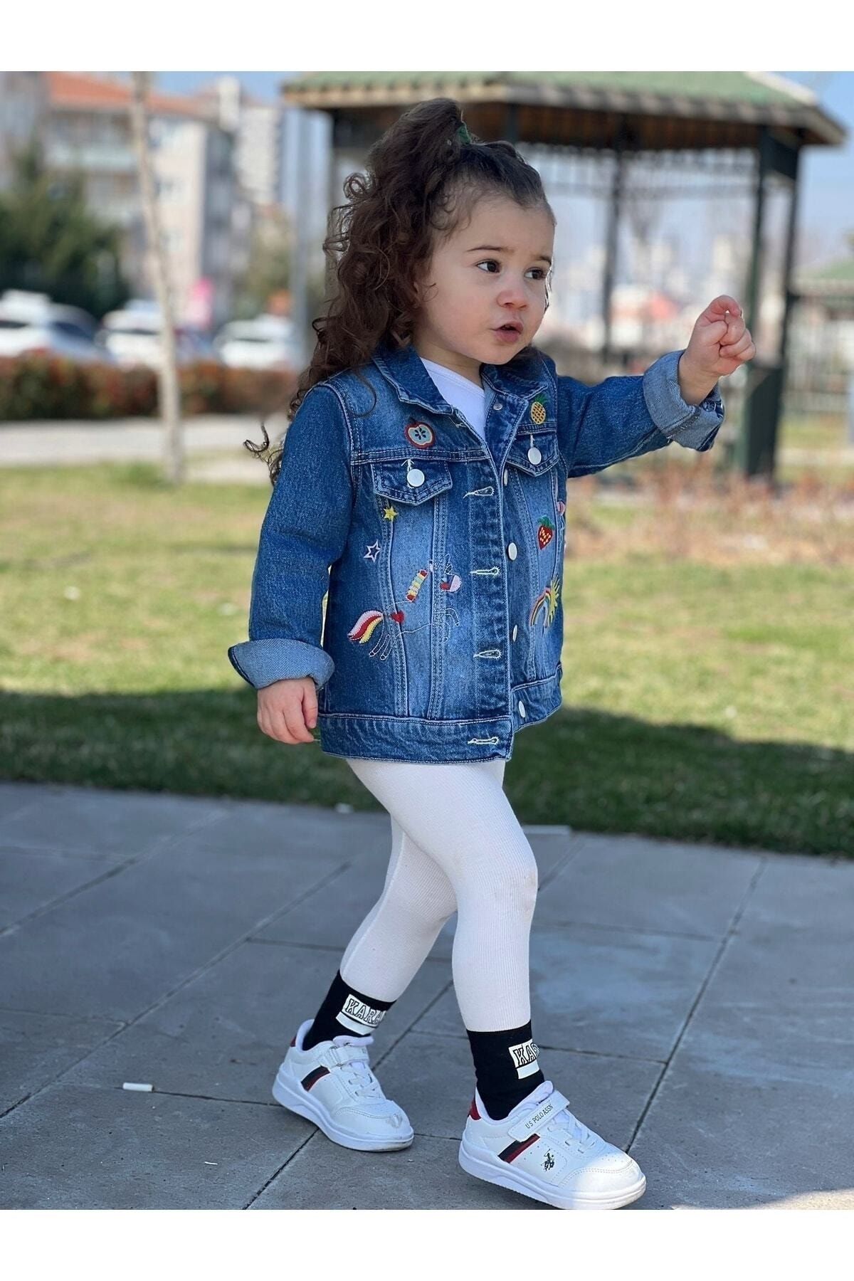 Denim jacket baby girl discount