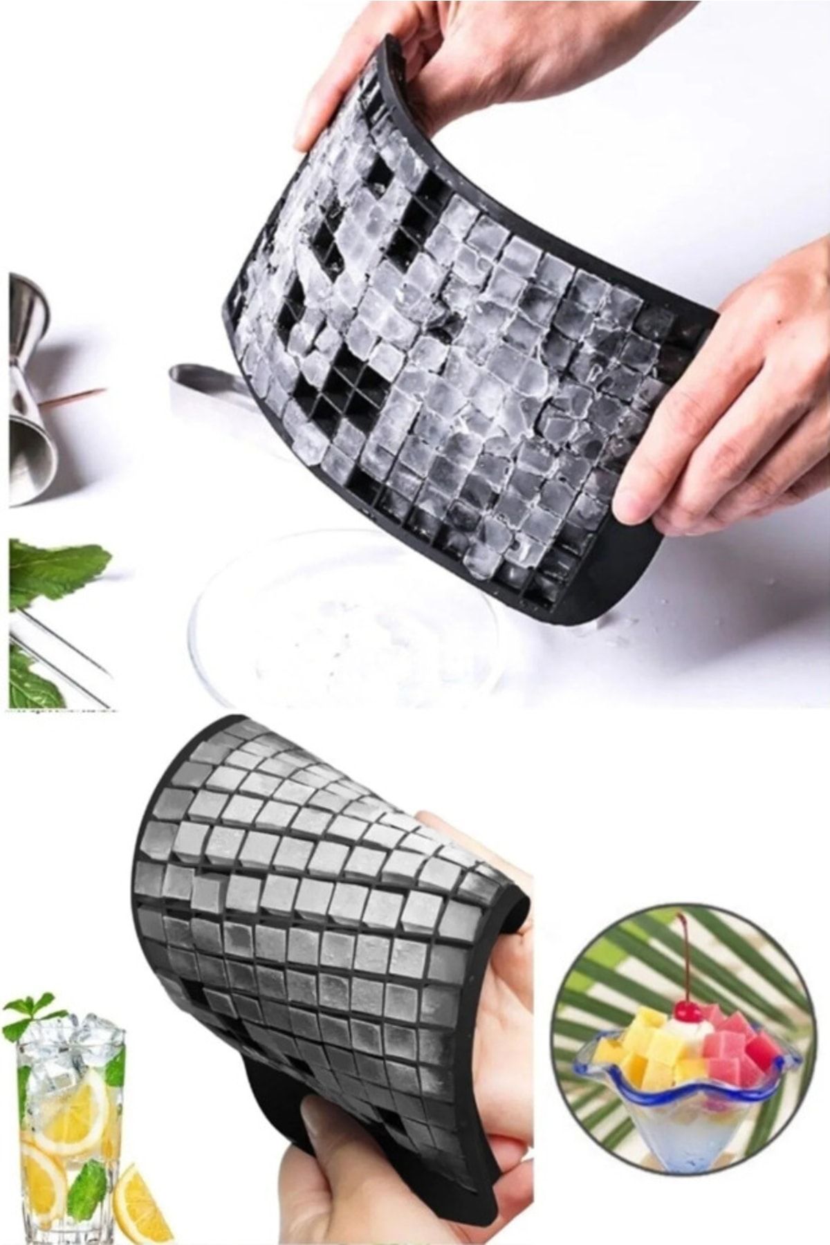 VANCL-Silicone Tiny Cube Shaped Ice Mold| Mini Ice Cube| Presentation Ice Essu05 1