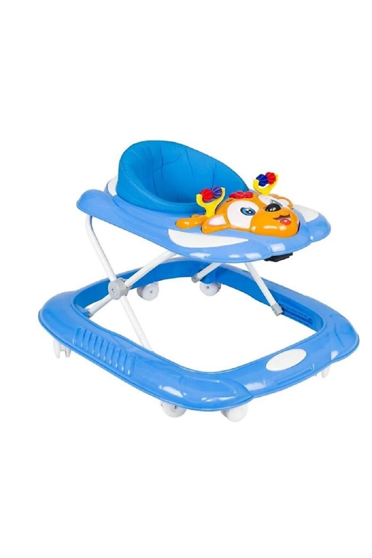 Toyshome 3 Kademeli Renkli Işıklı Mavi Yürüteç Dido Müzikli Bebek Yürüteç Bebek Devrilmeyen Yürüteç fotoğrafı 2 (önizleme)