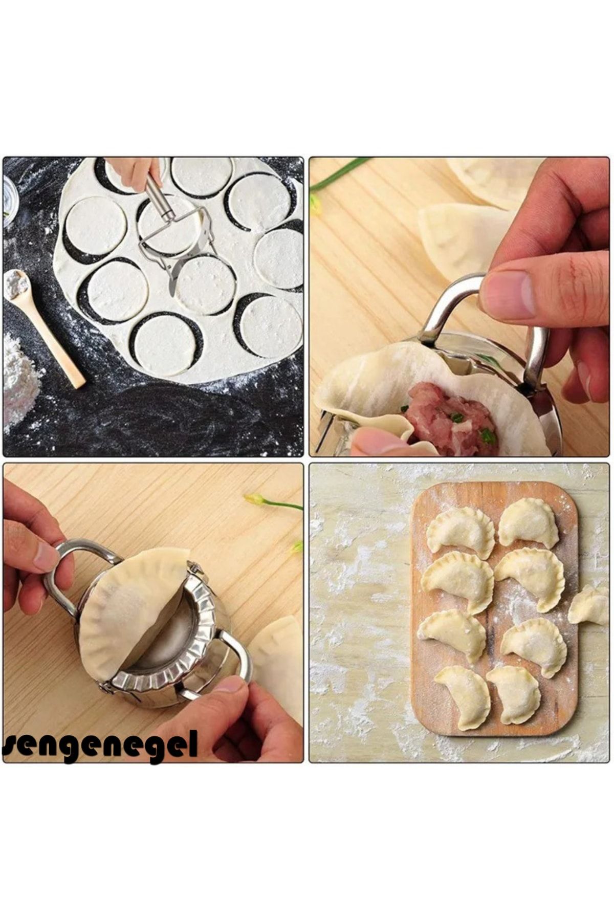 sengenegel Dough Press and Pastry Mold, Ravioli Set, Pastry Dough, Cookie,  Meatball Mold Preparation and Shaping - Trendyol