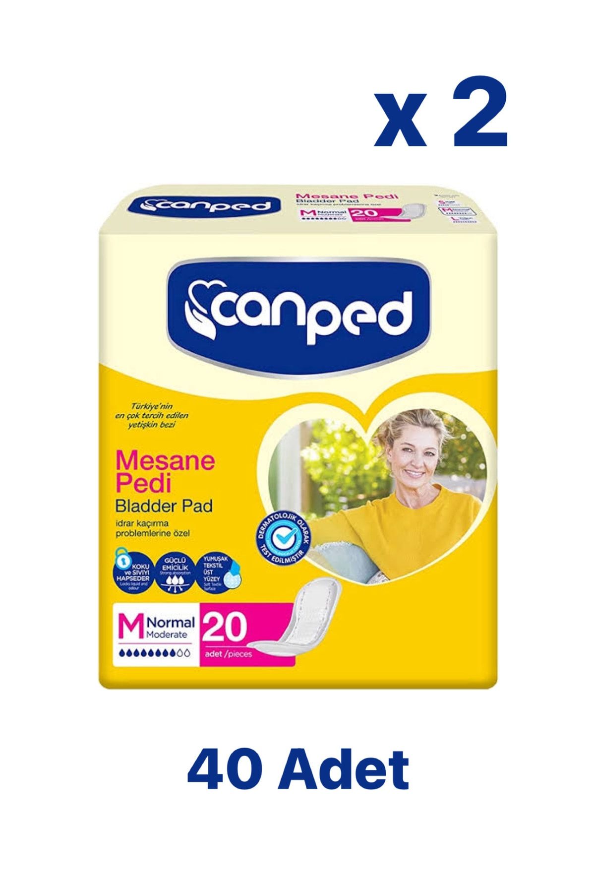 Canped Mesane Pedi 20'li M ( Normal ) X 2 Paket