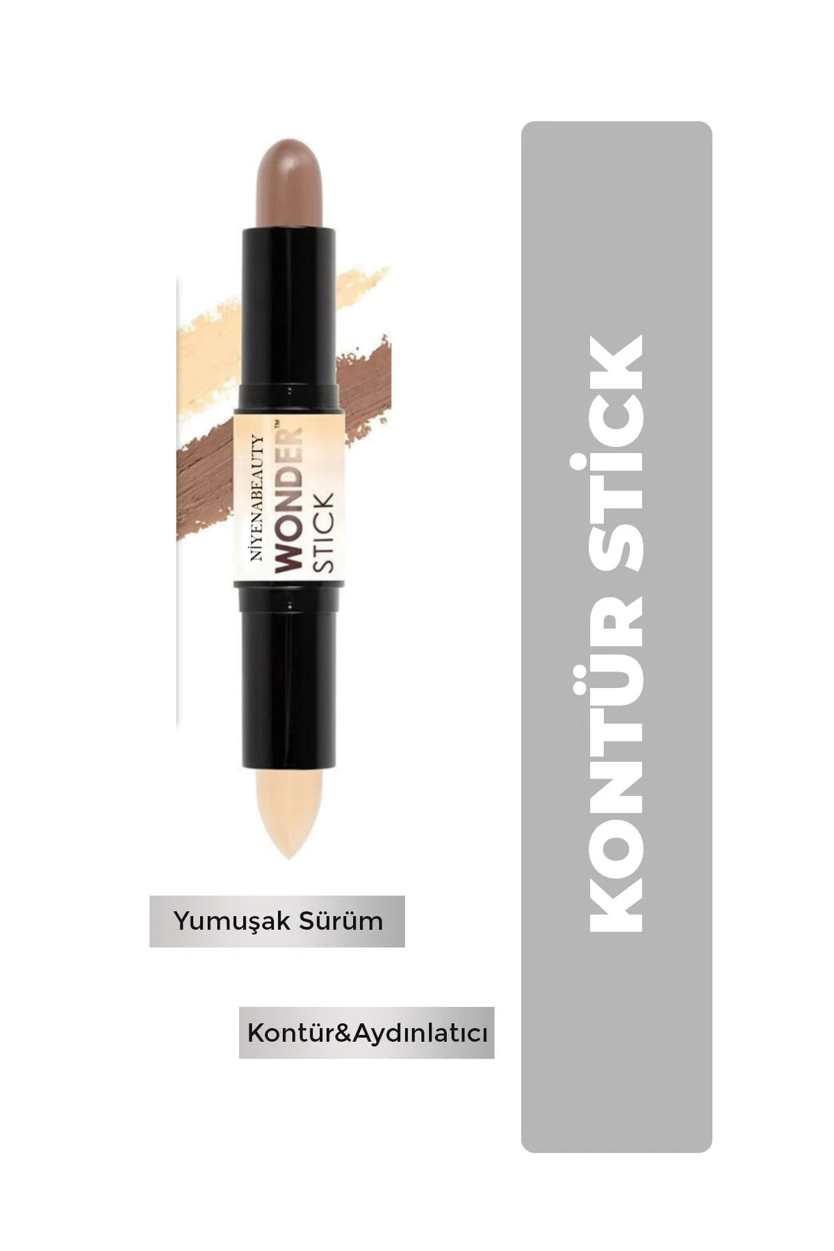NİYENABEAUTY Kontur & Aydınlatıcı Wonder Stıck Koyu Ton