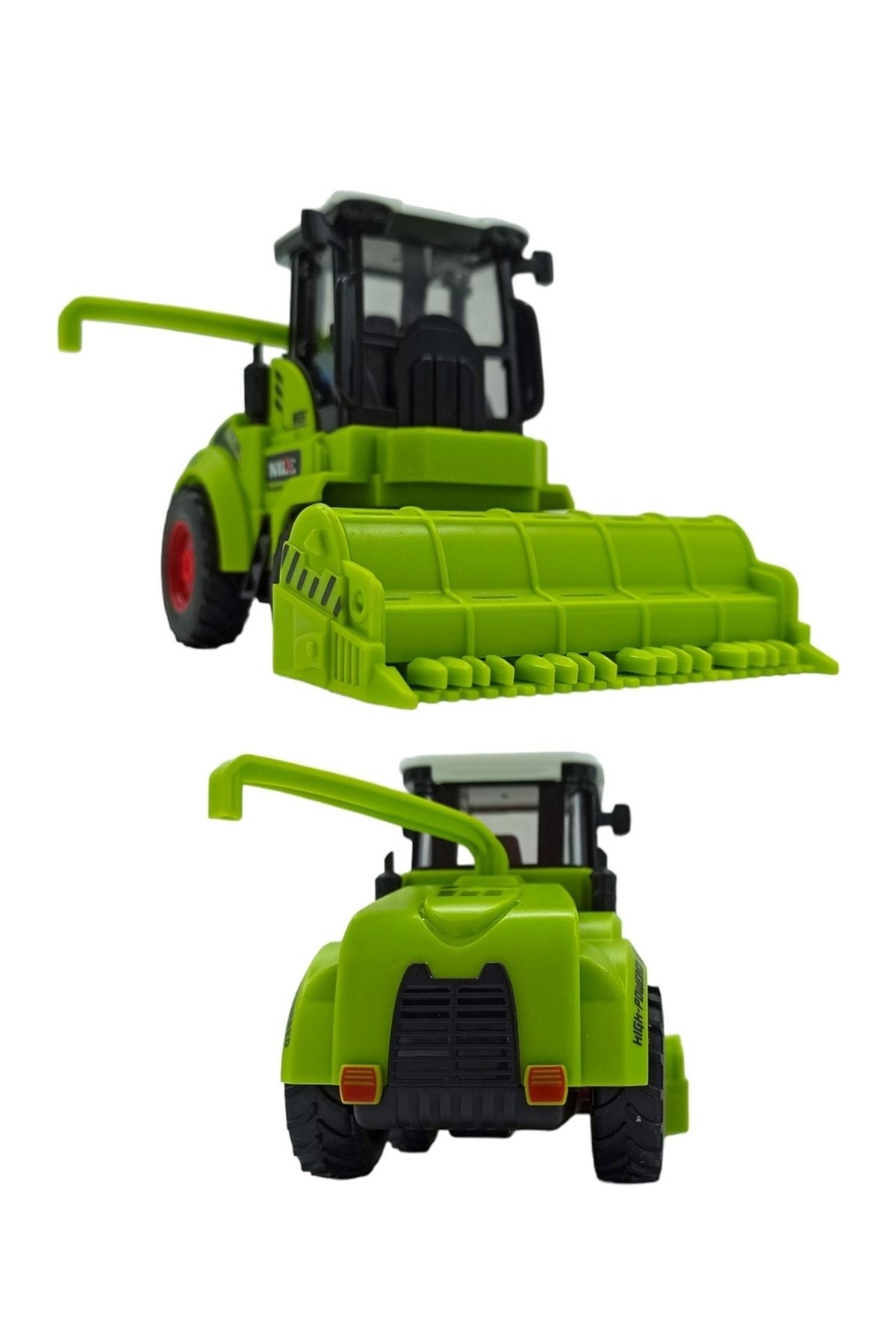 Oyuncak Tarım Aracı Traktör Biçerdöver Kaliteli Sürtmeli Oyuncak Tarım Makineleri 14x8cm.