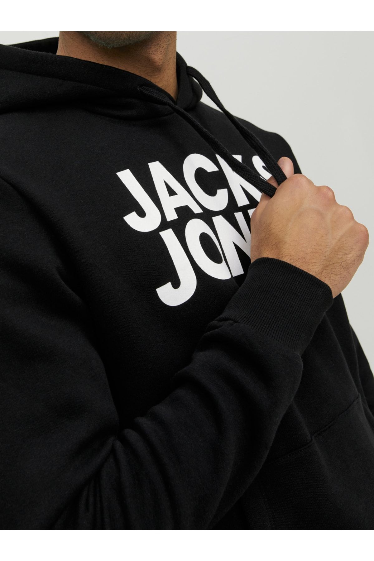 Jack & Jones 12152840 Corp Logo Hood Awsweatshirt - Trendyol
