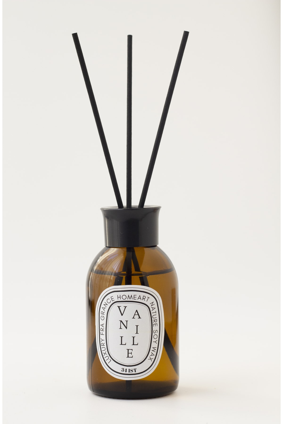 Vanilla 100 Ml Bamboo Stick Amber Bottle Room Fragrance