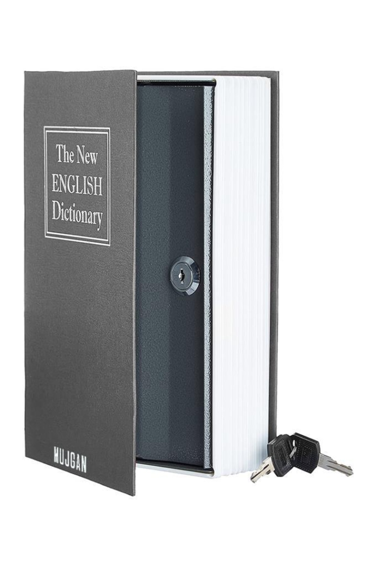 MUJGAN Kitap Görünümlü Gizli Kasa Siyah