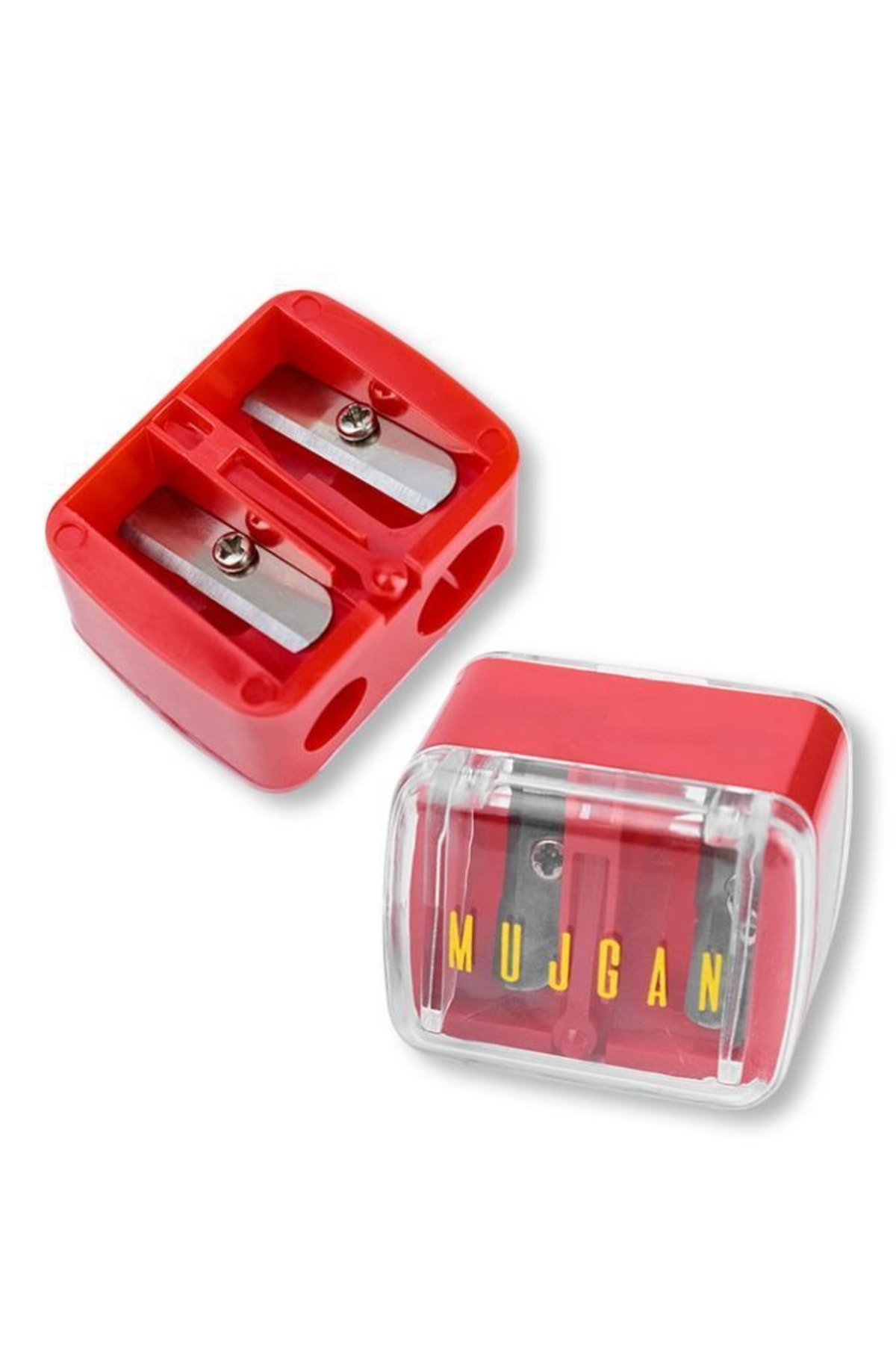 MUJGAN Kırmızı 2'li Kalemtıraş