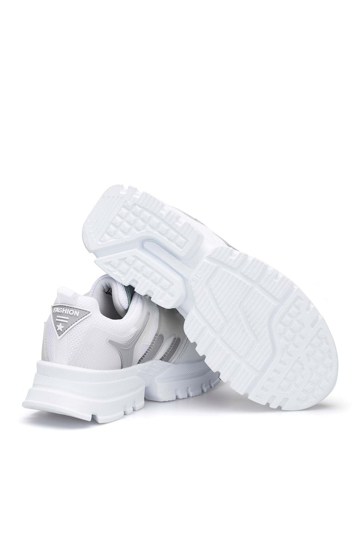DARK SEER-Ganz weißer Damen-Sneaker 6