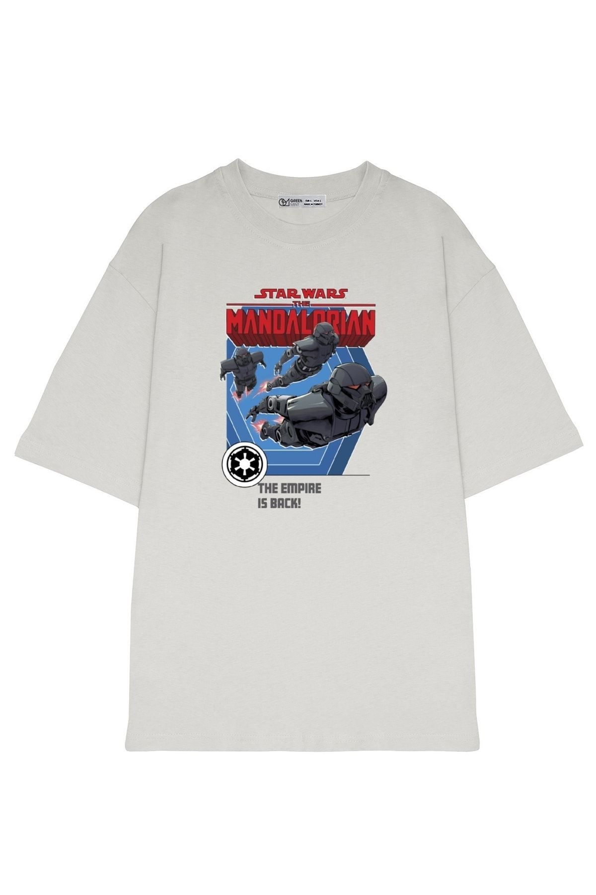 GreenMint Tricou Oversize Unisex The Mandalorian The Empire Is Back Unisex - S