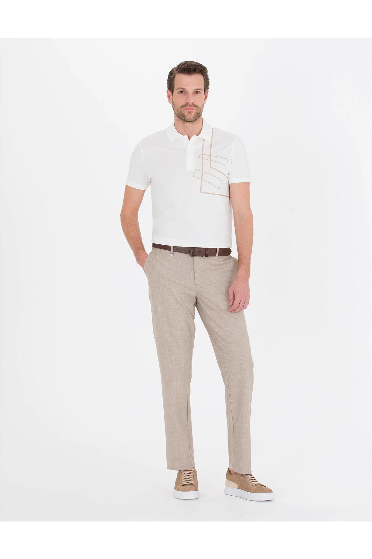 پولوشرت پیر کاردین مردانه 100% پنبه اکرو  طرح دار Slim Fit/اسلیم فیت    Slim/اسلیم فیت Daily/روزانه | Pierre Cardin G021SZ011.000.1459092 TR - تصویر 3