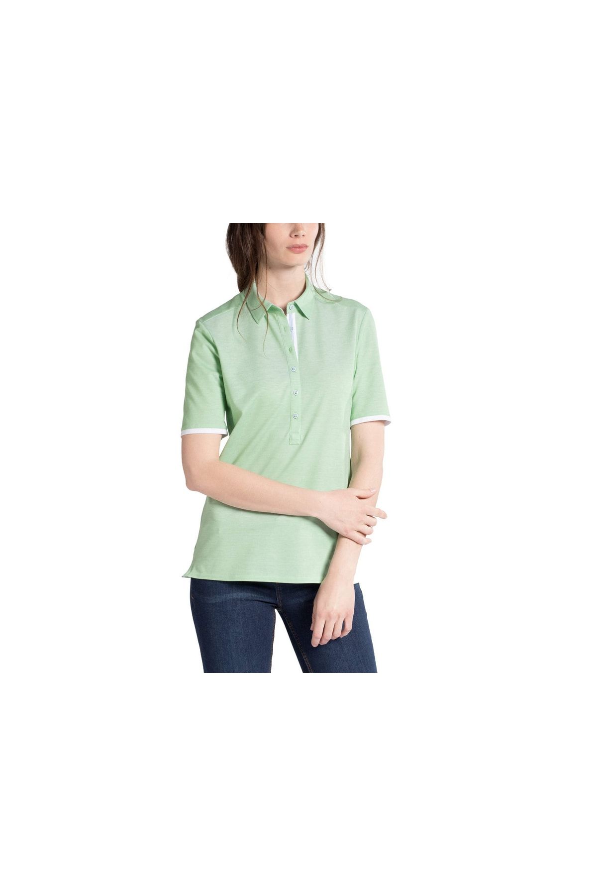 ETERNA Poloshirt - - - Grün Trendyol Fit Regular