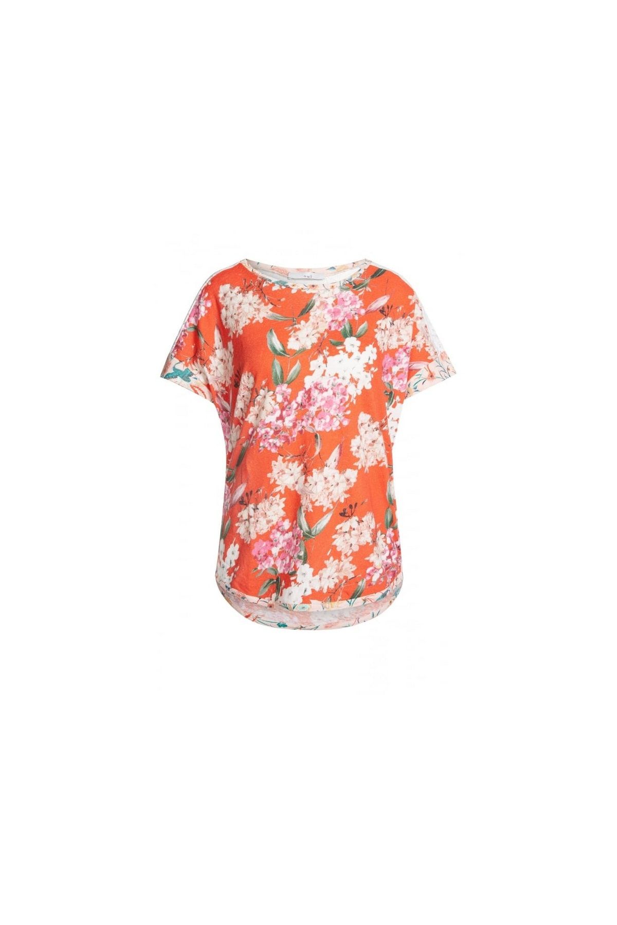 Oui Hemd Rot Regular Fit