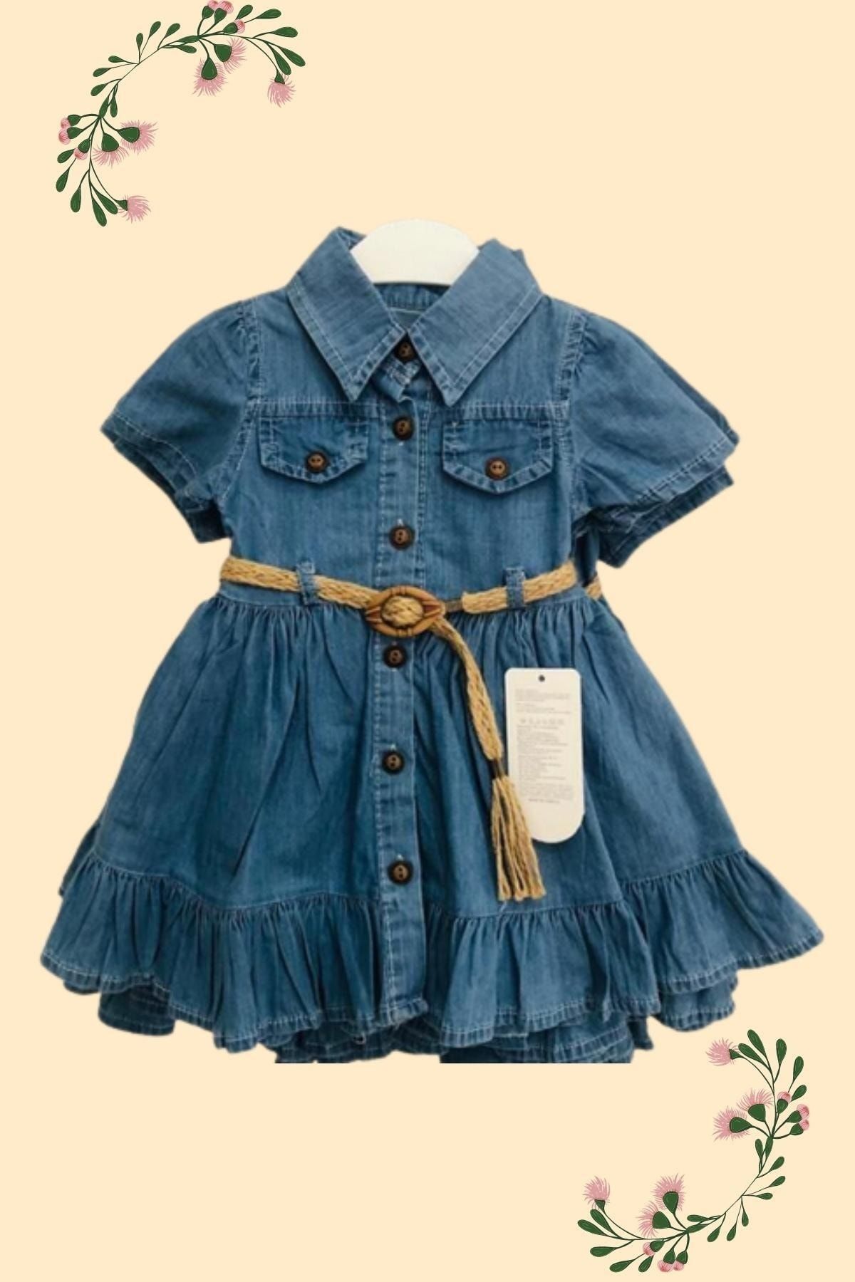 Denim frock style sales