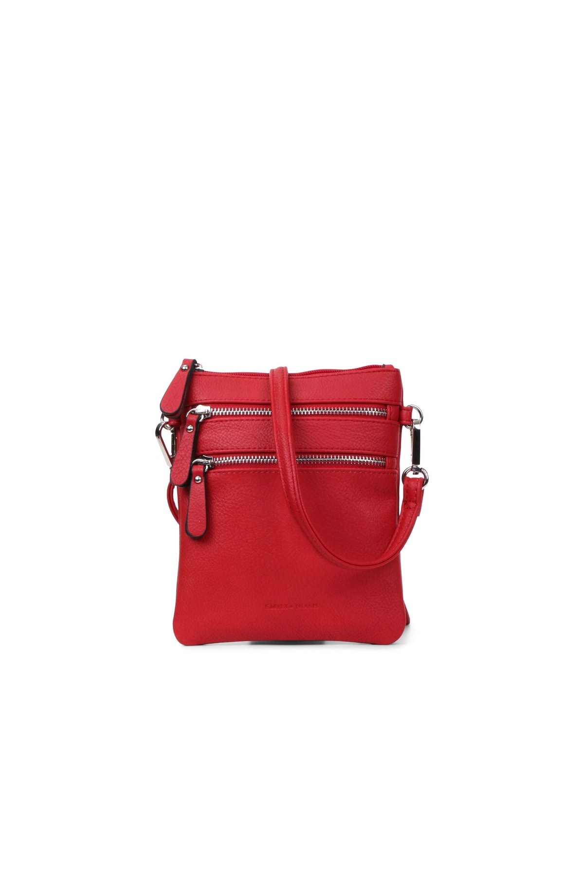 Calpierre Handtasche Rot Strukturiert