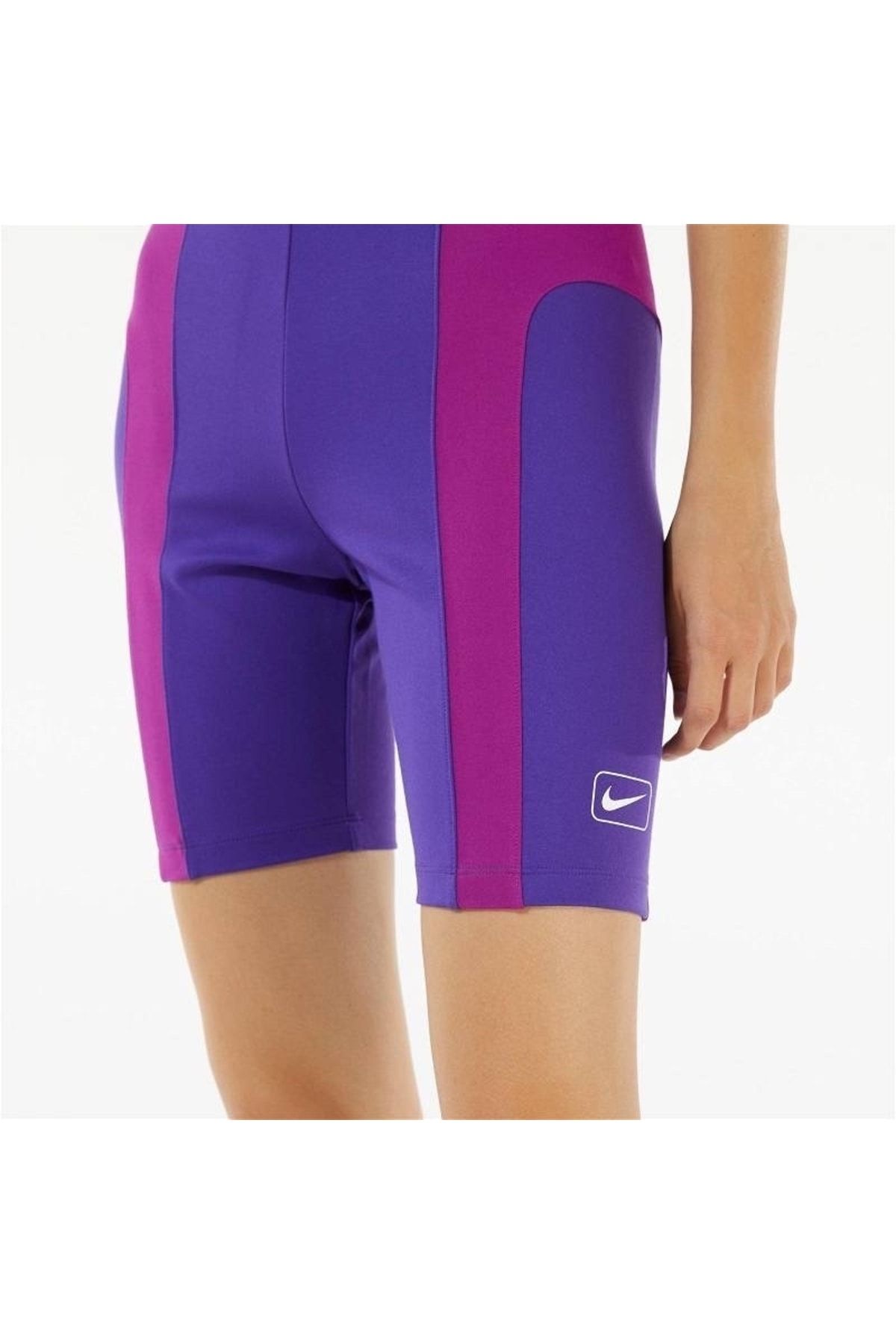Purple nike biker shorts best sale