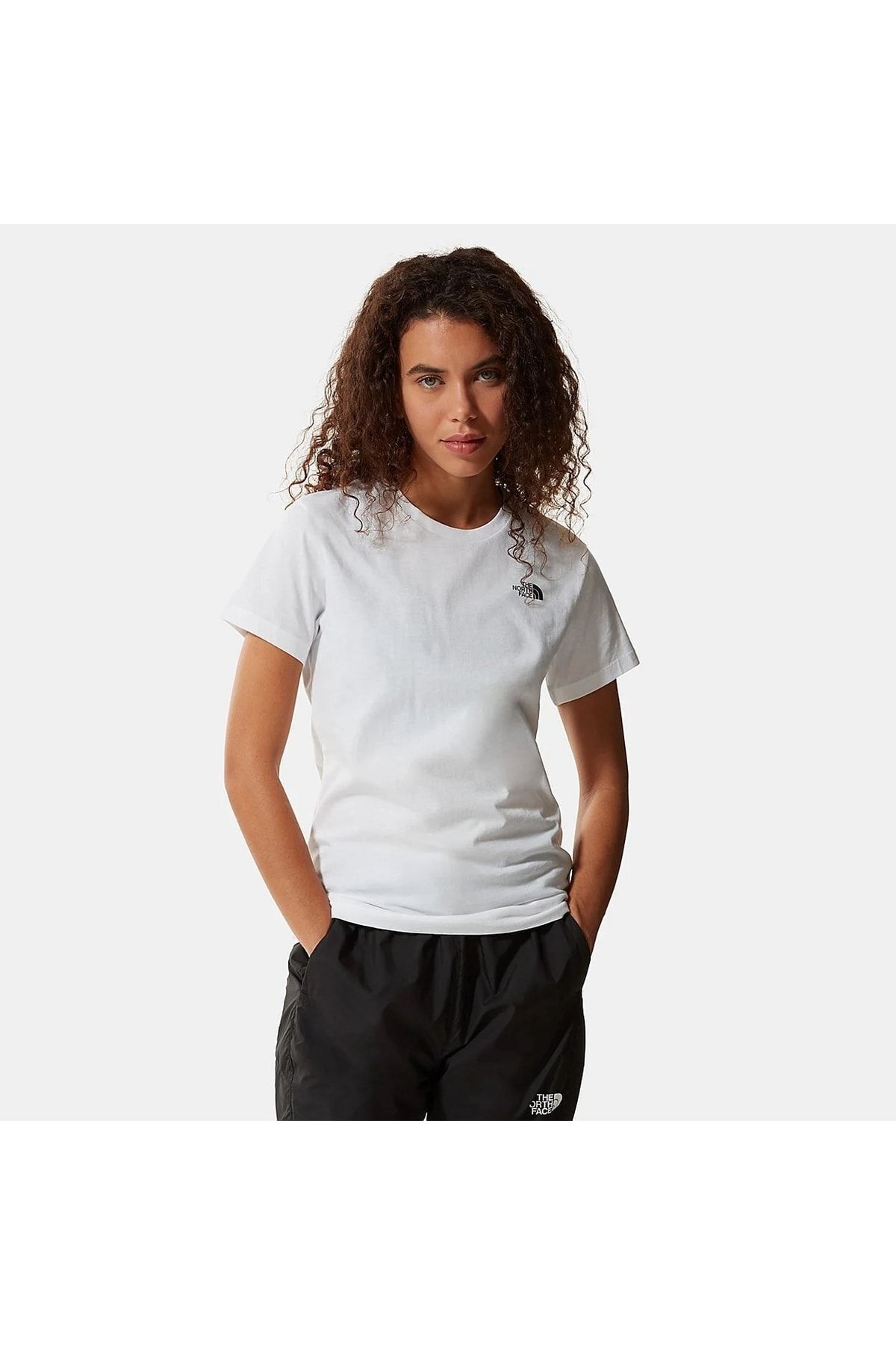 Womens white north face t shirt store