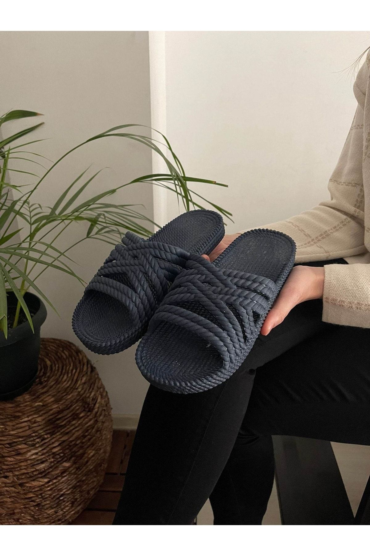 Non slip knitted clearance slippers