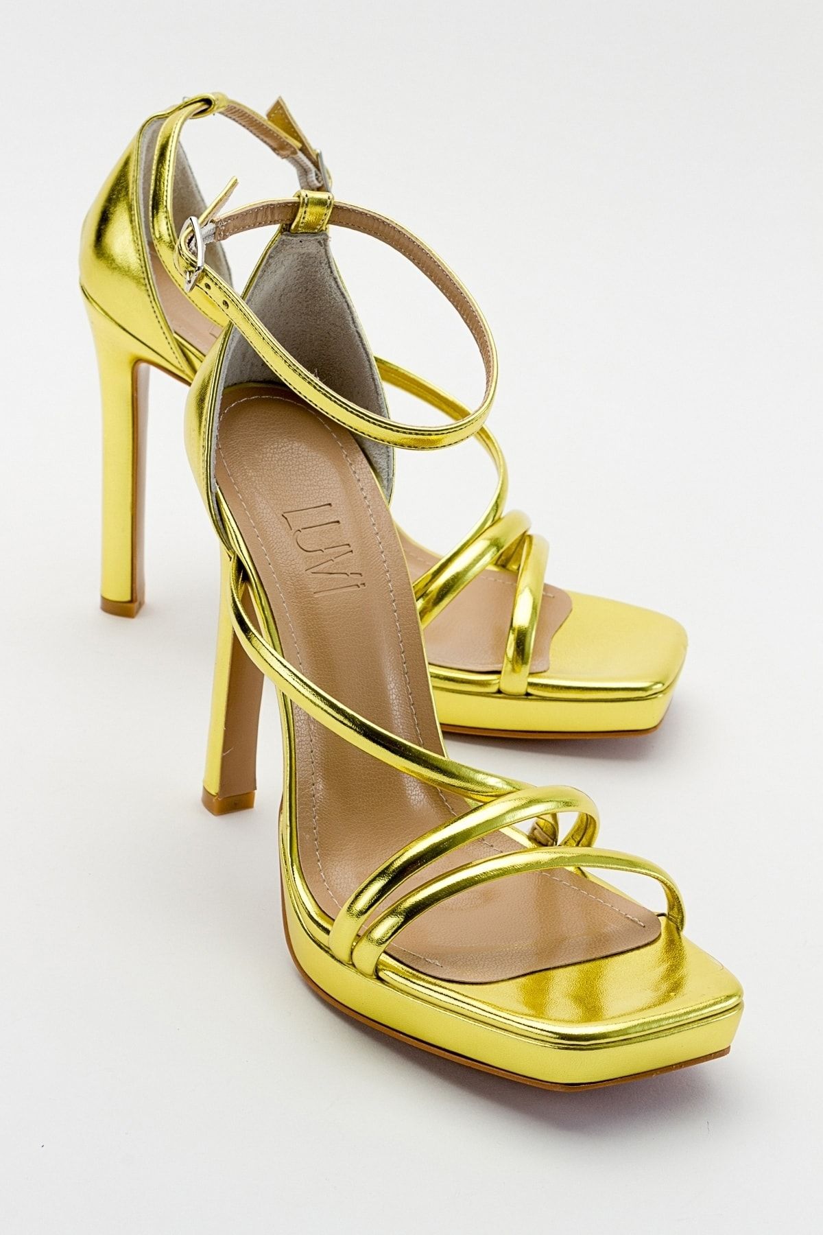 کفش پاشنه دار زنانه سبز روشن Shelp luvishoes
