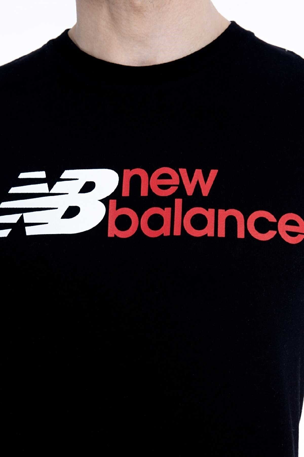 تی شرت ورزشی نیو بالانس مردانه پنبه ای مشکی  طرح دار      اسپرت | New Balance MNT1354-BK-1 TR - تصویر 4