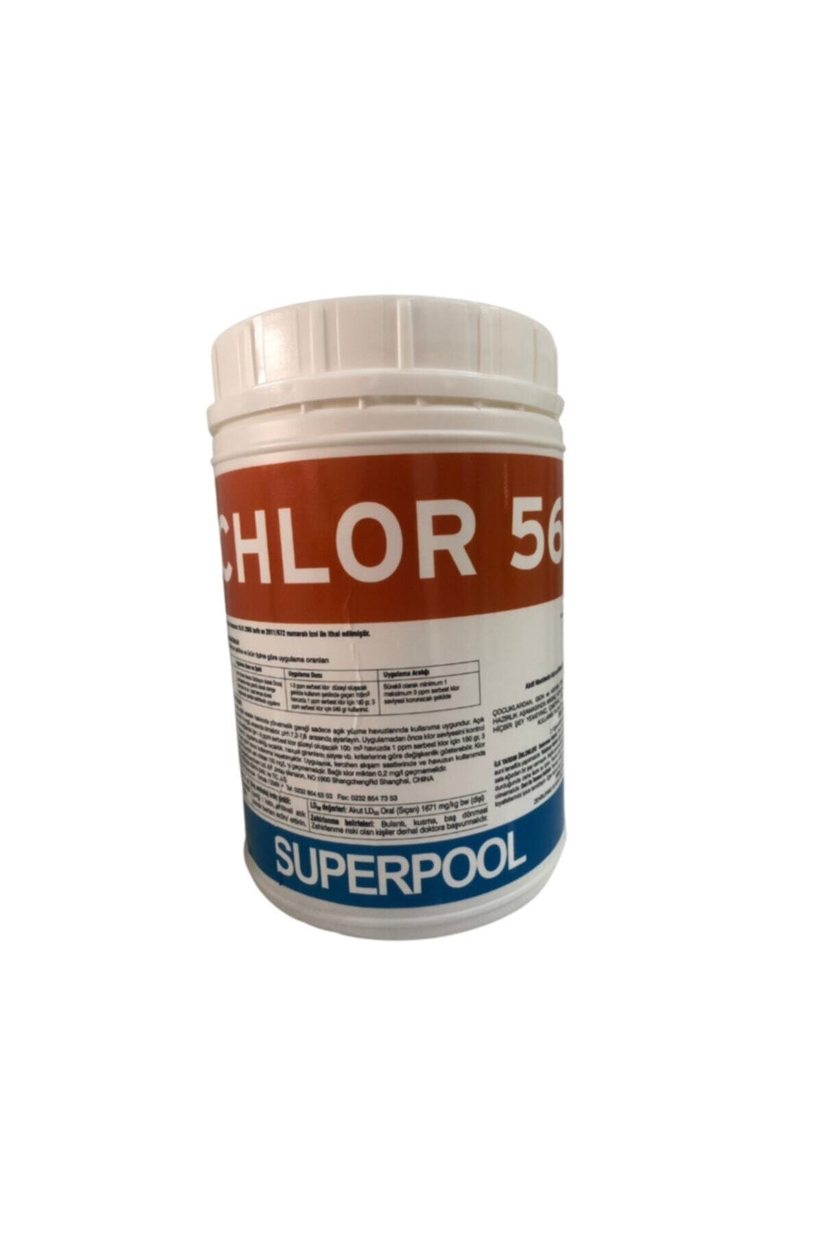 SPP Superchlor 56 Toz Klor 56 GR 1 KG Havuz Kimyasalı