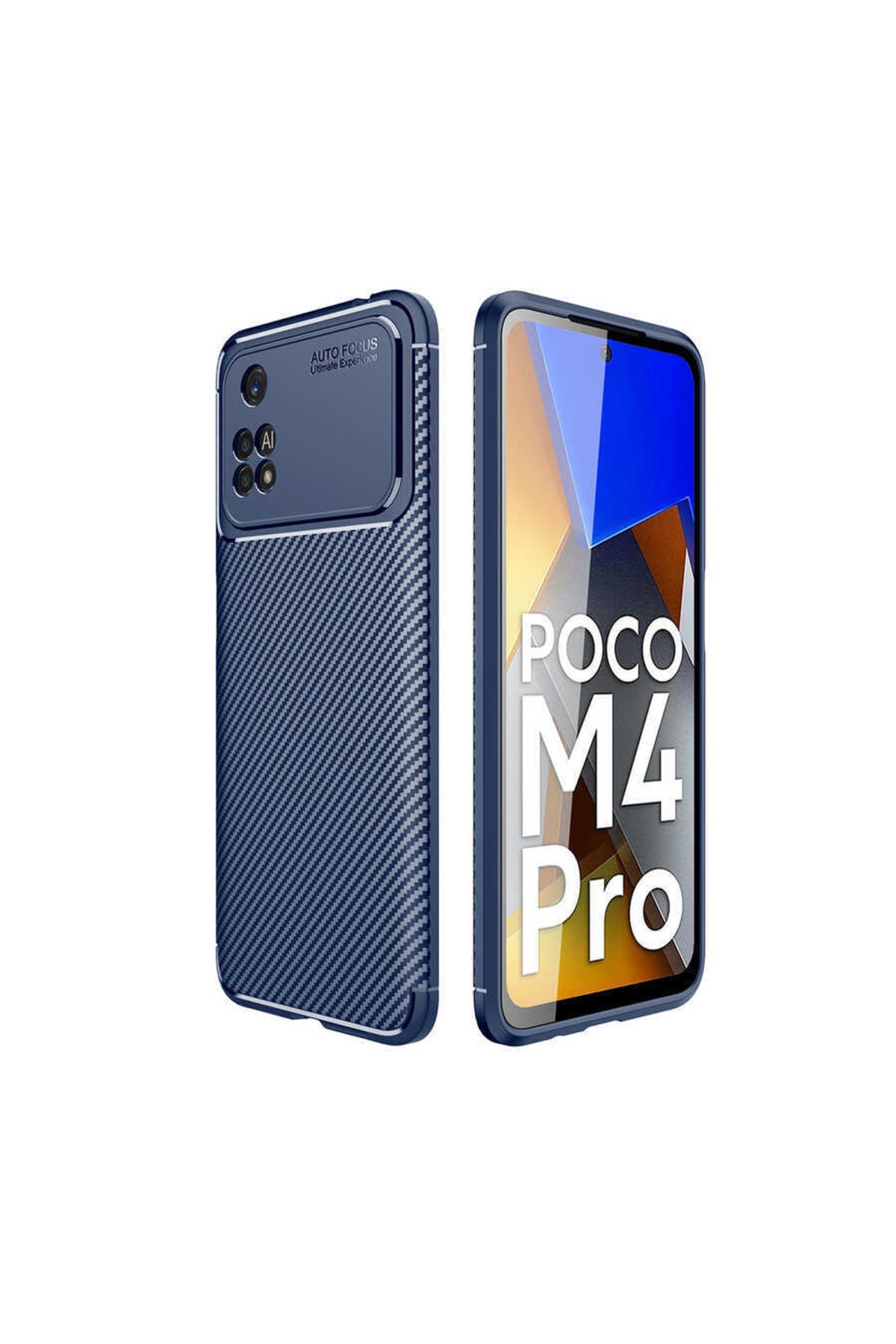 Xiaomi Poco M4 Pro 4g Case Carbon Design Wonderful Cut Negro Cover