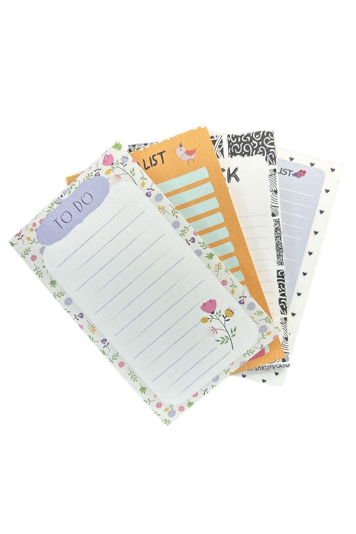 Bubu-4-Piece To Do Lıst Memo Pad Notepad 8.5x14cm 96 Sheets 5