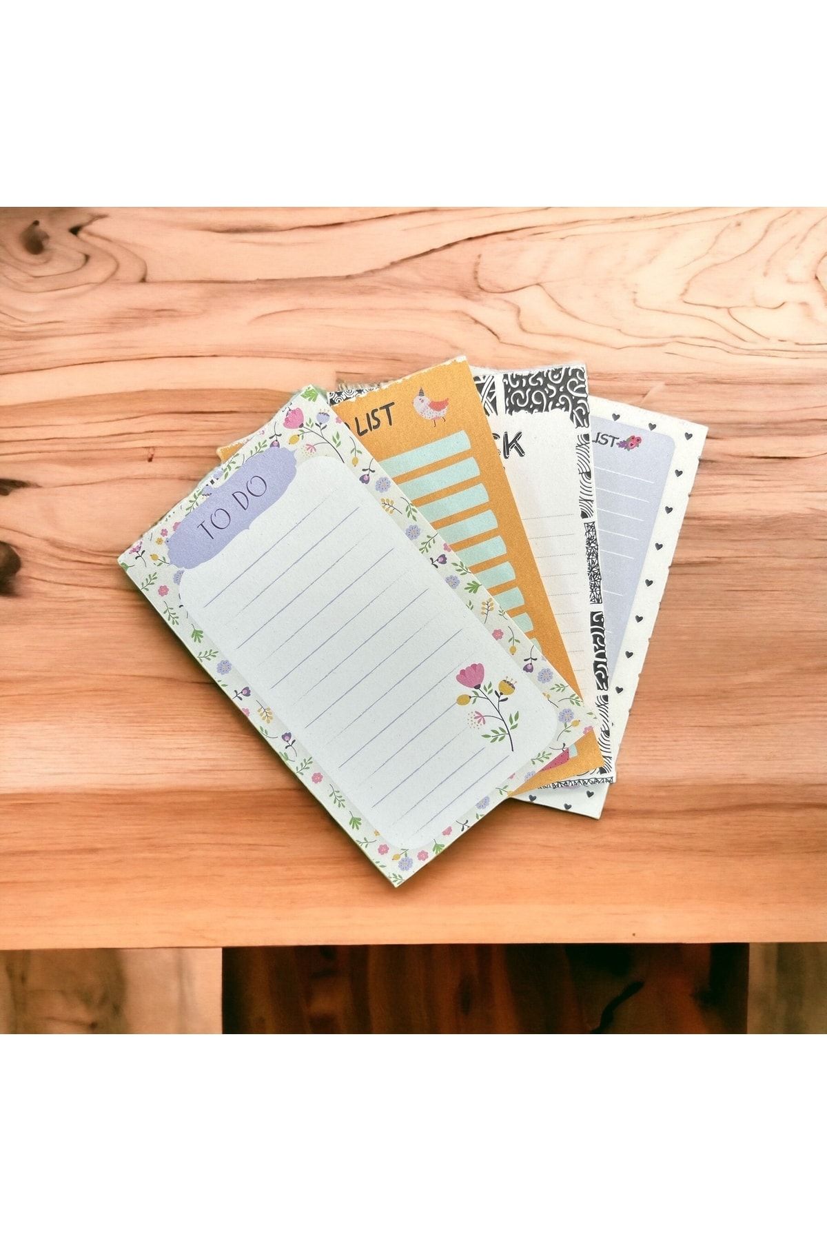 Bubu-4-Piece To Do Lıst Memo Pad Notepad 8.5x14cm 96 Sheets 6