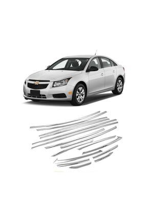 Chevrolet Cruze Sedan 2006 Tam Tur Metal Krom Cam Çıta Seti ChevroletCruzeKromÇıta