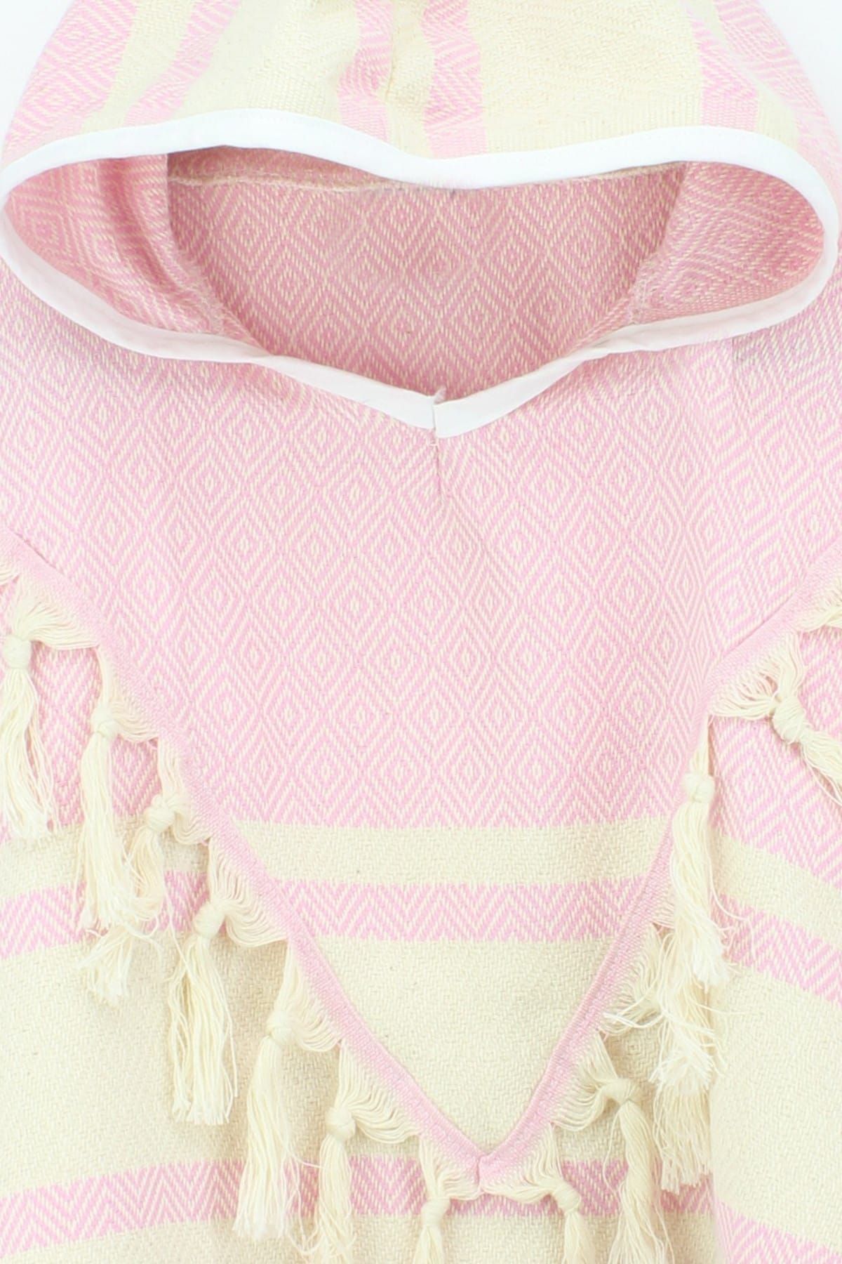 Bedinn-Pestemal Poncho Diamond Pink 2