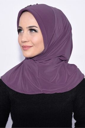 Geçirmeli Pratik Pullu Hijab 109-05
