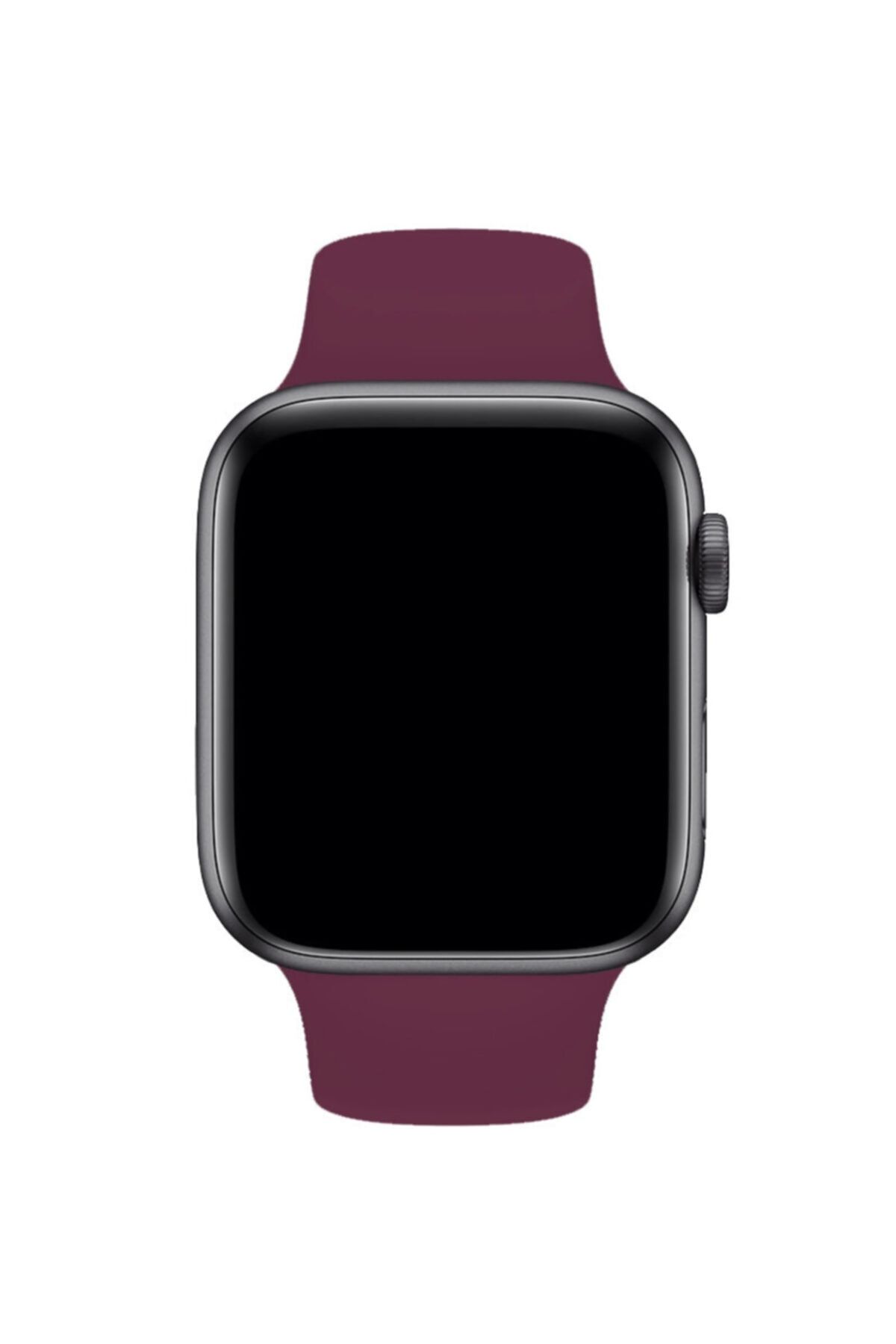 Fuchsia Apple Watch Compatible Plum Sport Band in 42 44 mm M L