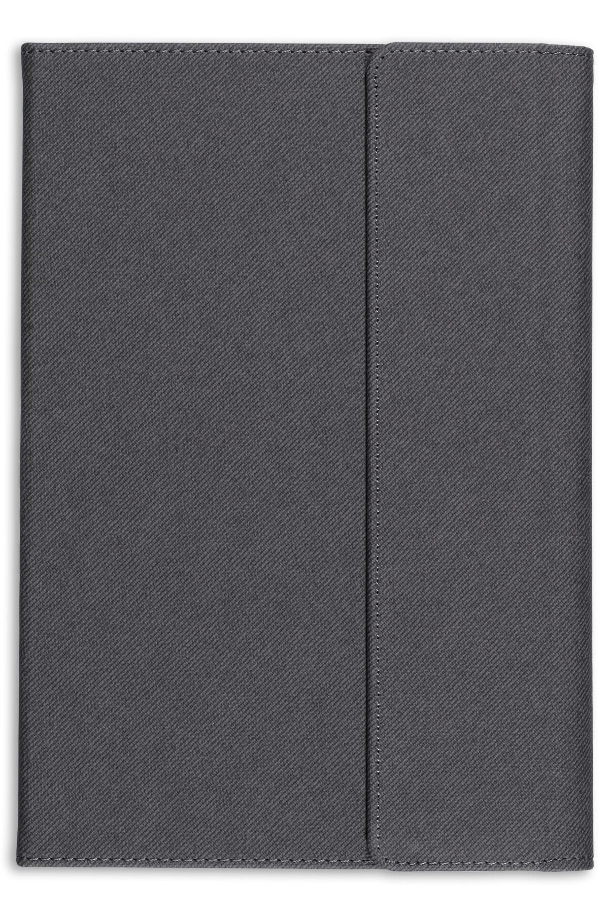 Matt Notebook-A5 15x22 Magnetic Cover Notebook Striped Smoked 3