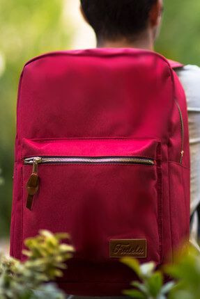 Kadın INQ Claret red Backpack Sırt Çantası Fİ03