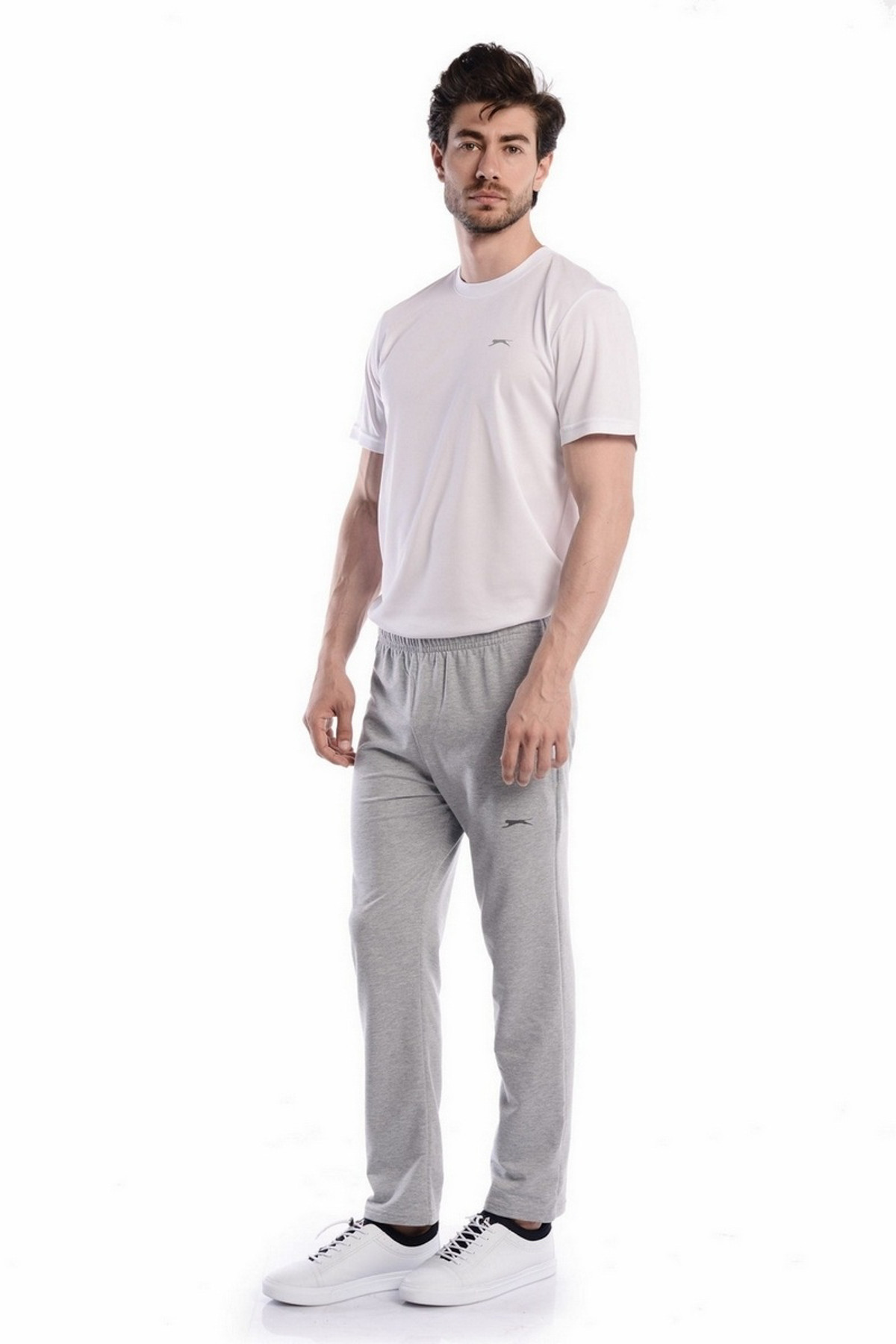شلوار گرمکن ورزشی اسلازنگر مردانه  خاکستری بیسیک راسته Regular/رگولار فاق نرمال   Regular/رگولار کژوال/روزمره | Slazenger ST17PE023 TR - تصویر 3