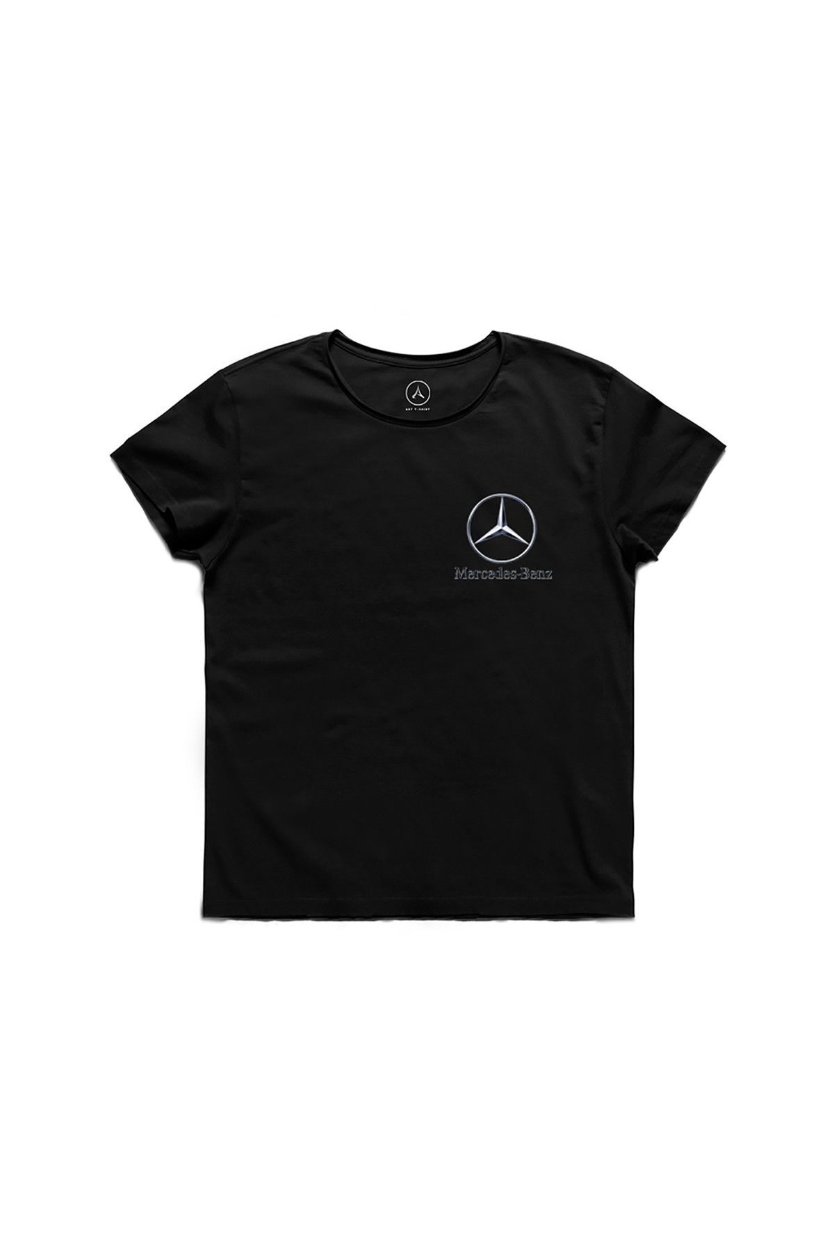 Art T-Shirt Erkek Siyah Mercedes Benz Araba Logo T-Shirt ART00045WE