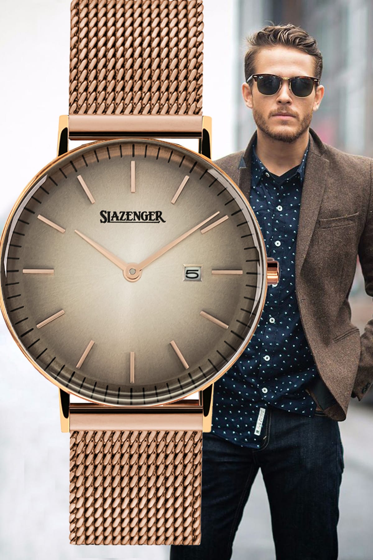 ساعت اسلازنگر مردانه  سفید         | Slazenger SL.1970.04HRK - تصویر 3
