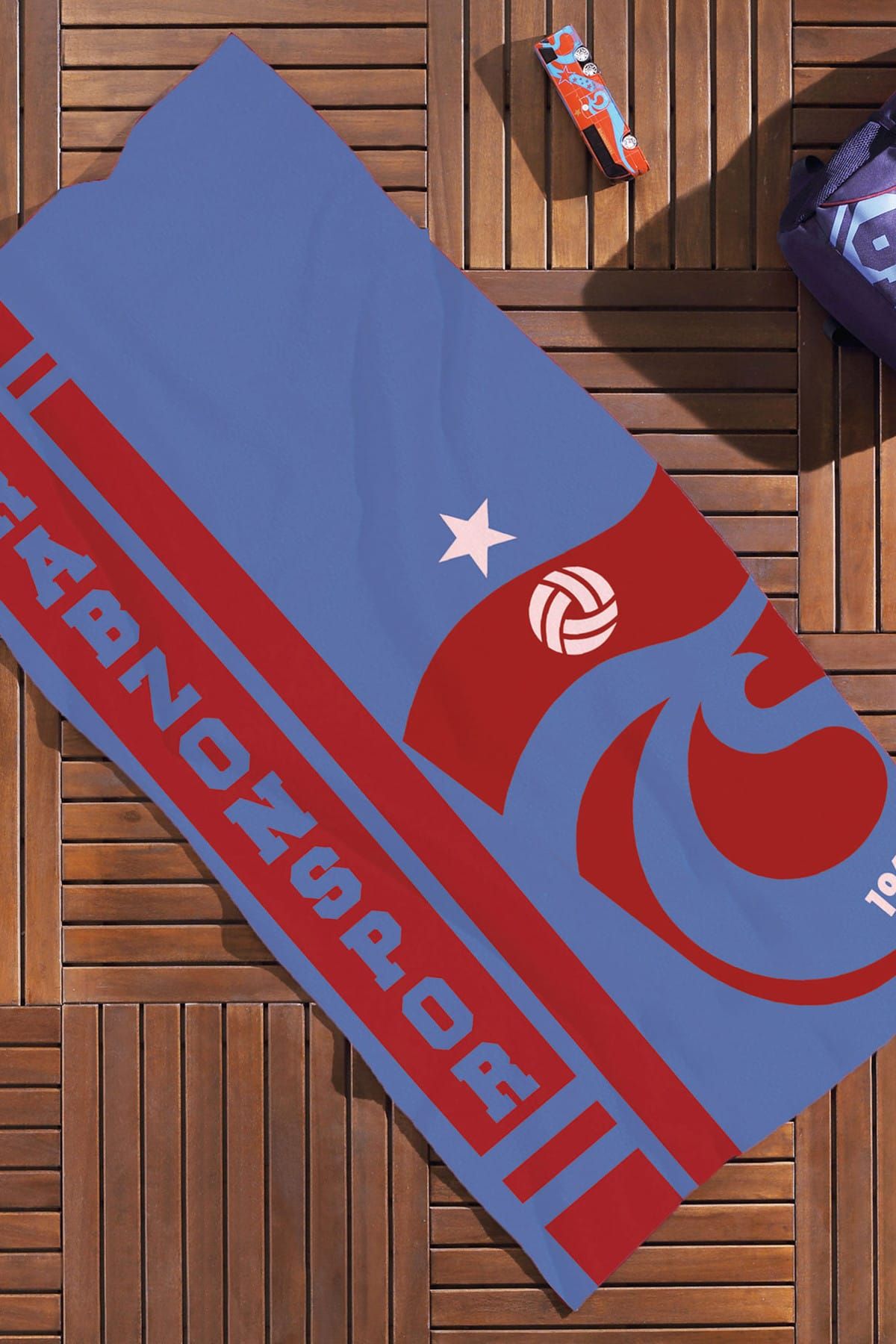 Taç-Trabzonspor Blue Line Beach Towel 75X150 Cm 1