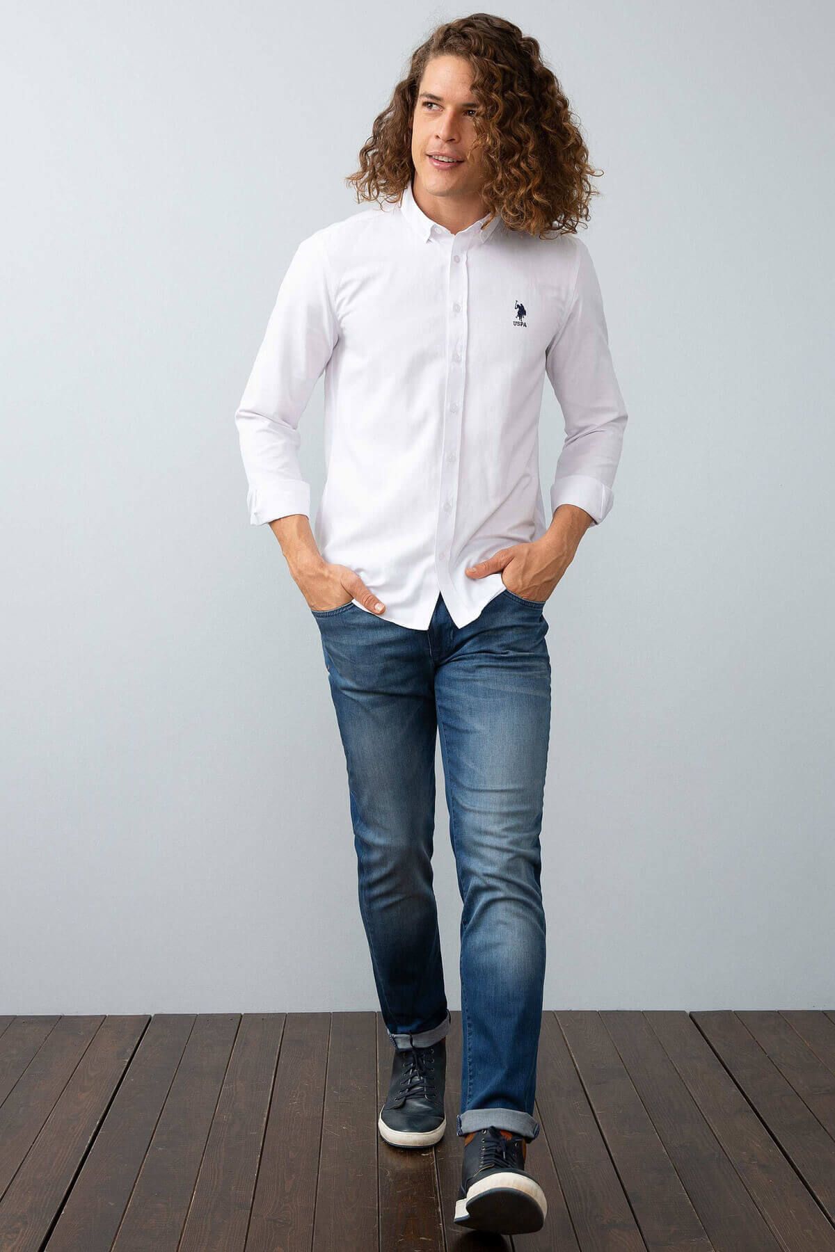 U.S. Polo Assn.-Ανδρικό πουκάμισο G081GL004.000.775702 2
