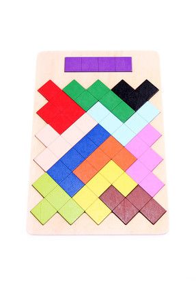Ahşap Tetris Zeka Oyunu / TOK-B30