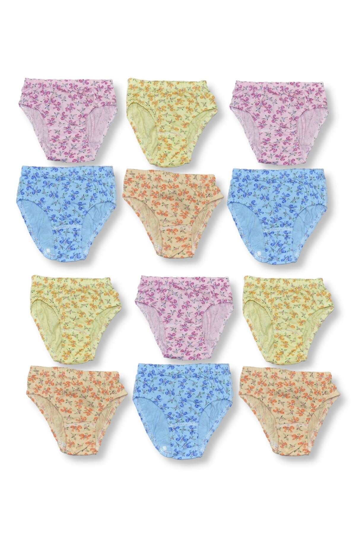 Seher-Pack of 12 Girls' Panties 1