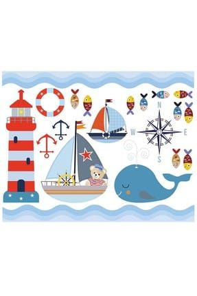 Premium Denizci Çocuk Odası Duvar Sticker CS-664